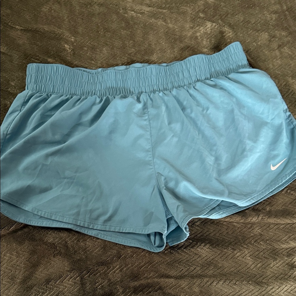 Nike Women's Light Blue Athletic Shorts